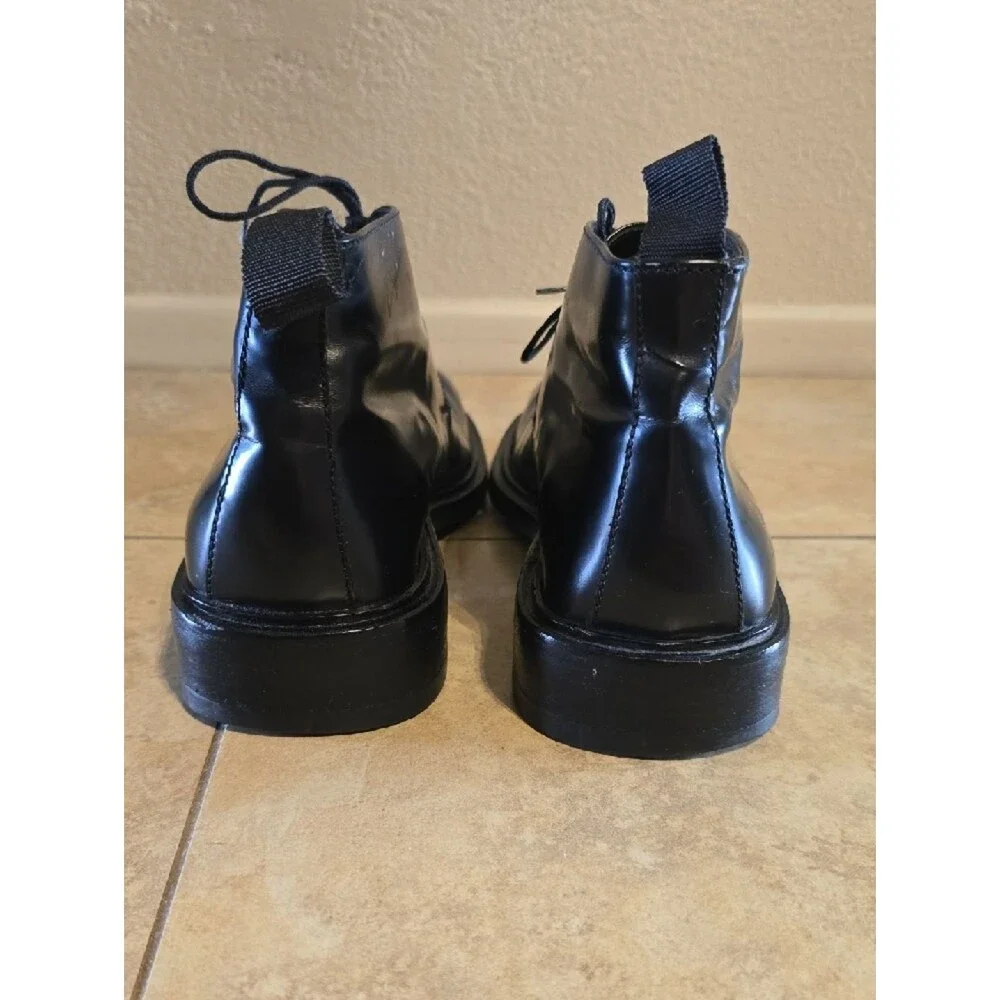 Gucci Men's Black Leather Chukka Boots Mens 42.5 E. Fits Like 9 - 9.5